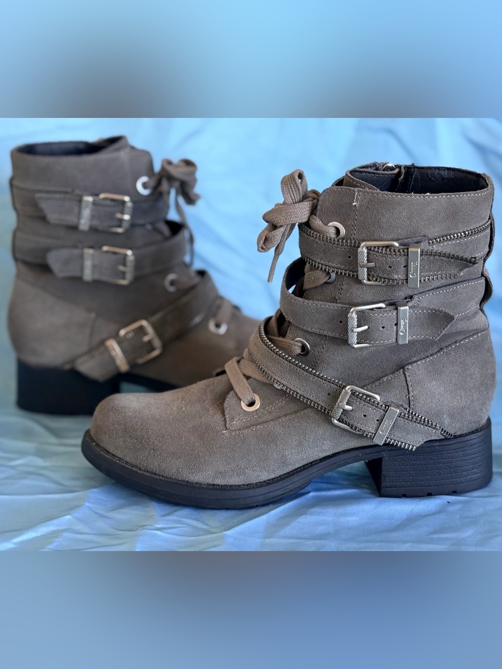 Gray suede  Sam Edelman boots. New
